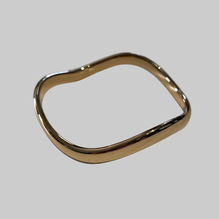 Gold Wave Bangle
