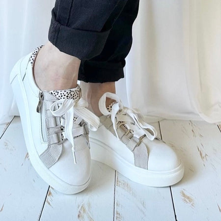 White Multi Luxury Sneaker