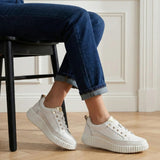 Noa White Leather Sneaker