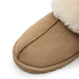 Slip on wool slippers Sand