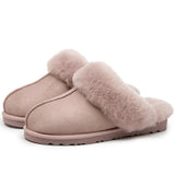 Slip on wool slippers Pink