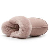 Slip on wool slippers Pink
