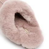 Slip on wool slippers Pink