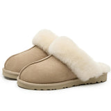 Slip on wool slippers Sand