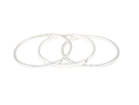 Set of 3 Bracelet Silver