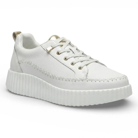 Noa White Leather Sneaker